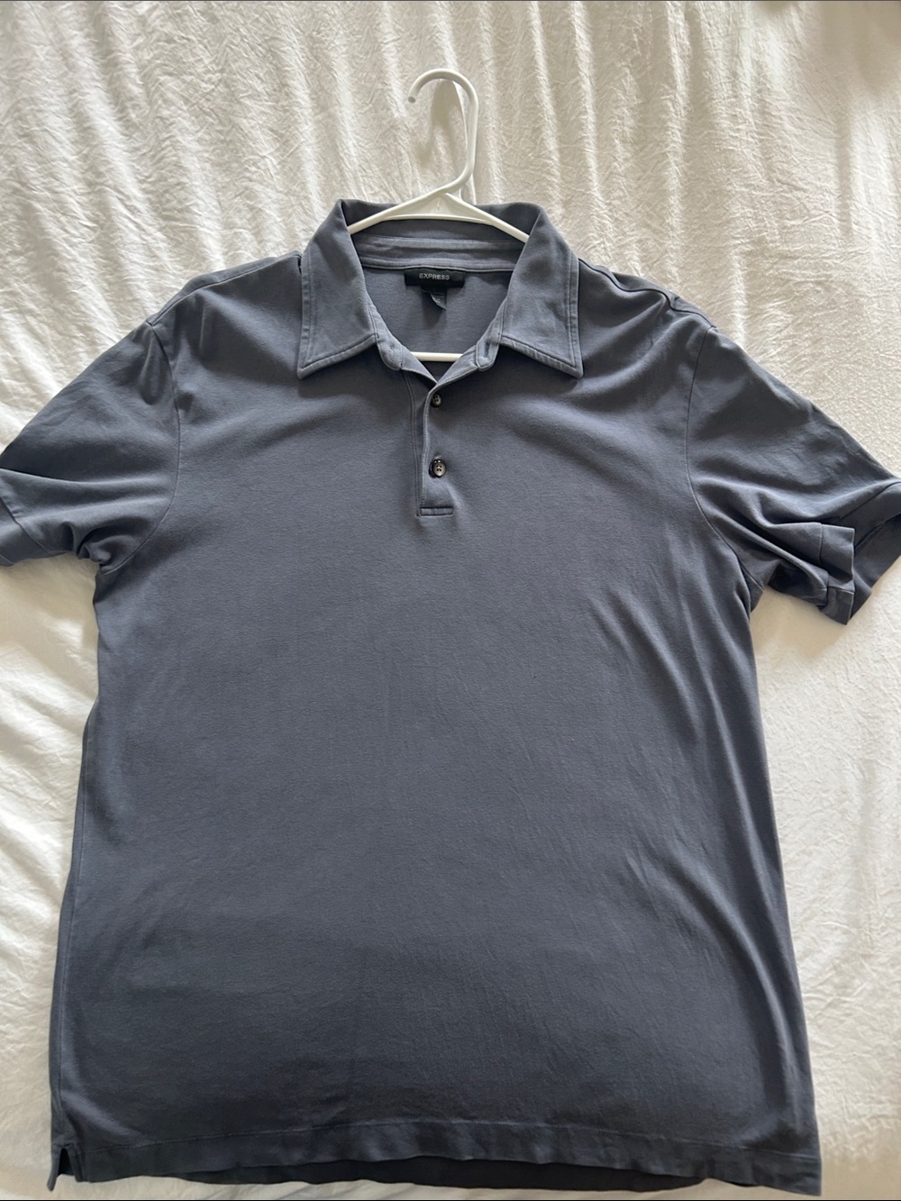 Express Men’s Polo Shirt in Slate Gray-Blue